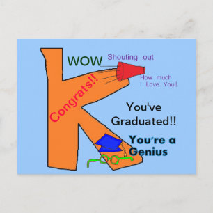 Kindergartner Graduate Card Postkarte