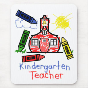 Kindergärtnerin Mousepad - Schule u. Zeichenstifte