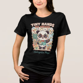 Kindergärtnerin-Shirt | Kleine Hände Große Träume Tri-Blend Shirt