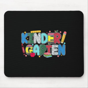 Kindergärtnerin Squad Bleistift Zurück zur Schule Mousepad