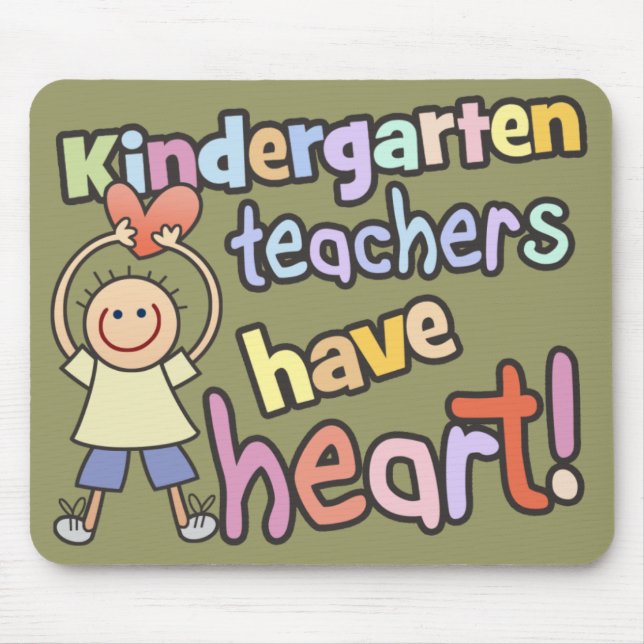 Kindergärtnerinnen haben Herz Mousepad (Vorne)