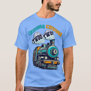 Kindergeburtstag 2 Jahre alter Zug Geburtstag T-Shirt