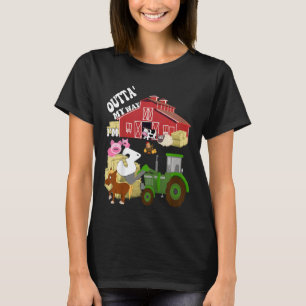 Kindergeburtstag 3 Jahre alte Tiere Zuchtgewerbe T T-Shirt