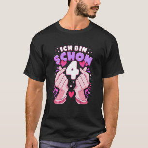 Kindergeburtstag 4 Jahre, K-Pop Fingerherz, Sarang T-Shirt