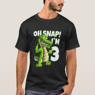 Kindergeburtstag Alligator 3 Jahre Kinderbetreuung T-Shirt