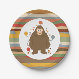 Kindergeburtstag Bigfoot Pappteller