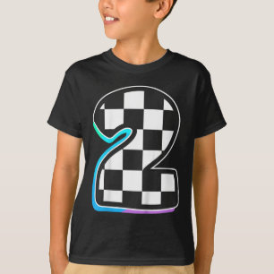 Kindergeburtstag Boy 2 2. Geburtstag Racing Car Fl T-Shirt