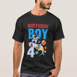Kindergeburtstag Boy 4 Jahre alt Weltraumraketenar T-Shirt