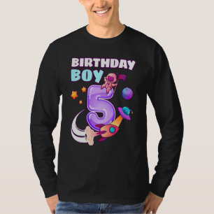 Kindergeburtstag Boy 5 Jahre Alte Raumrakete Astro T-Shirt