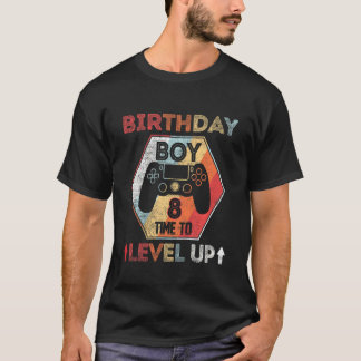 Kindergeburtstag Boy 8 Mal auf Stufe 8 Geburtstag T-Shirt