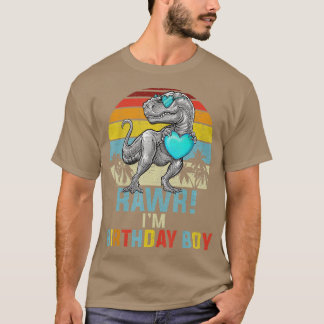 Kindergeburtstag Boy Dino Rex Dinosaurier Boys Mat T-Shirt