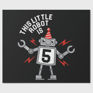 Kindergeburtstag Boys Robot Robotics Kostümgeschen Geschenkpapier