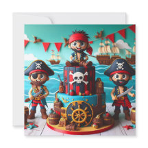 KINDERGEBURTSTAG CAKE MIT FUN PIRATES THEMA