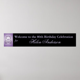 Kindergeburtstag Custom Banner Poster 60x11