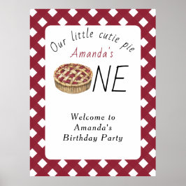 Kindergeburtstag für Wasserfarben Poster