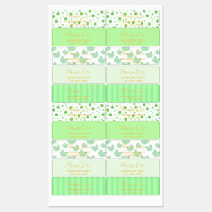 Kindergeburtstag Gastgeschenks Frog Theme Etiketten