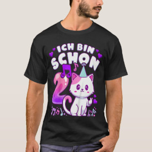 Kindergeburtstag Girl 2 Jahre alt, K-Pop, Kätzchen T-Shirt