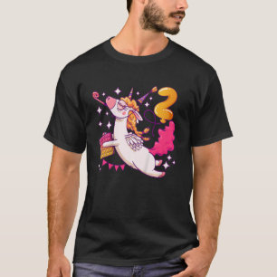 Kindergeburtstag girl 2 Jahre alt, Unicorn, Pop It T-Shirt