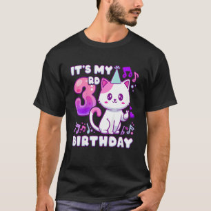Kindergeburtstag Girl 3 Jahre alt, K-Pop Kätzchen T-Shirt