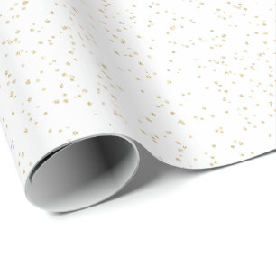 Kindergeburtstag Gold Glitter Geschenkpapier