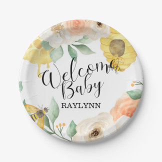 Kindergeburtstag, Honigbiene, Bienenpapier Pappteller