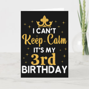 Kindergeburtstag Ich kann nicht ruhig bleiben Es i Karte