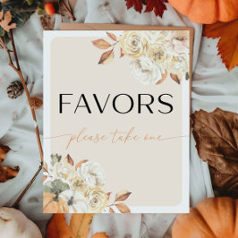 Kindergeburtstag im Herbst: Favoritenzeichen Poster