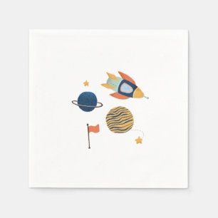 Kindergeburtstag im Weltraum Party Napkin Serviette