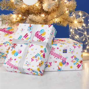 Kindergeburtstag-Individuelle Name Geschenkpapier