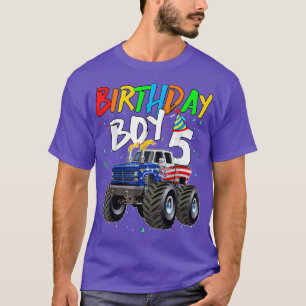Kindergeburtstag Junge 5 Jahre alter LKW-Fahne 5t T-Shirt