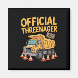 Kindergeburtstag Junge Drei Jahre Alt Threenager K Magnet