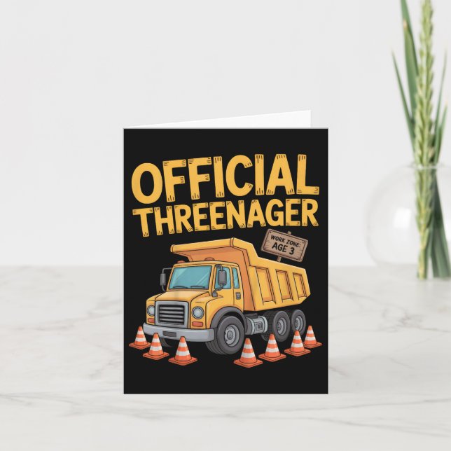 Kindergeburtstag Junge drei Jahre alte Drohnen-Con Karte (Vorderseite)