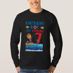 Kindergeburtstag Junge ich bin Fisch nur 7 Jahre a T-Shirt