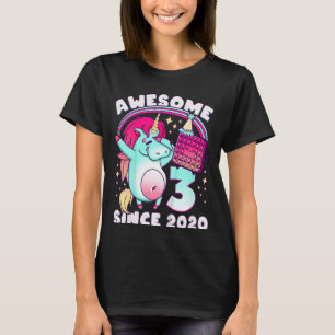 Kindergeburtstag Mädchen 3 Jahre alt, geboren 2020 T-Shirt