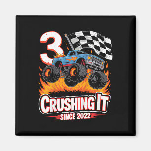 Kindergeburtstag Monster Lkw 3 Jahre Jungen 3. Pa Magnet