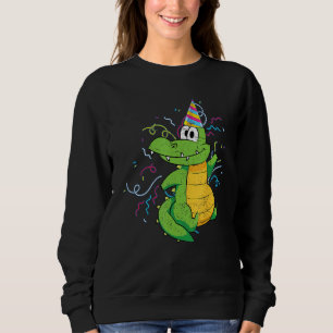 Kindergeburtstag Party Alligator Reptil Tier Niedl Sweatshirt