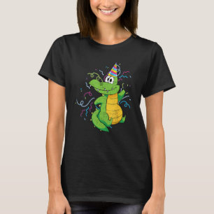 Kindergeburtstag Party Alligator Reptil Tier Niedl T-Shirt