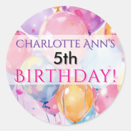 Kindergeburtstag Party Ballon Gefallen Lieferungen Runder Aufkleber