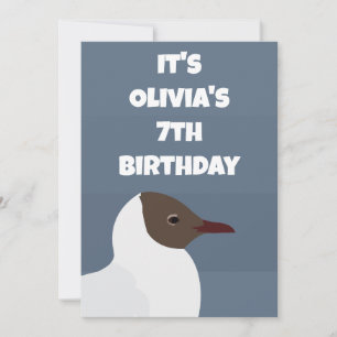 Kindergeburtstag-Party Bird Gull Seagull Einladung