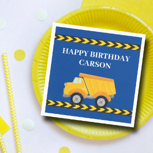 Kindergeburtstag Party Blauer LKW Custom Serviette