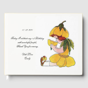 Kindergeburtstag Party Buttercup Niedlich Blume Mä Gästebuch