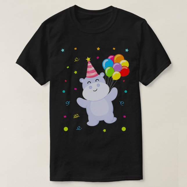 Kindergeburtstag Party Celebration Balloons Niedli T-Shirt (Design vorne)