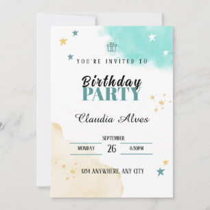 Kindergeburtstag-Party Einladung