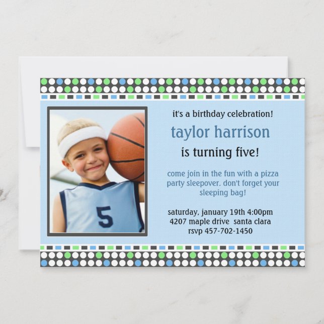 Kindergeburtstag-Party Einladung (Vorderseite)