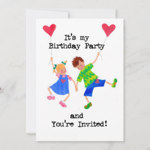 Kindergeburtstag Party Einladung
