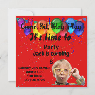 Kindergeburtstag Party Einladung