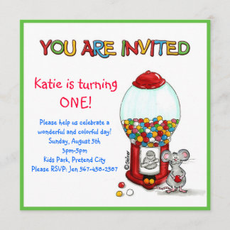 Kindergeburtstag Party - Einladung von Gumball -