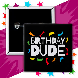 Kindergeburtstag Party Feier Geburtstag Typ Button