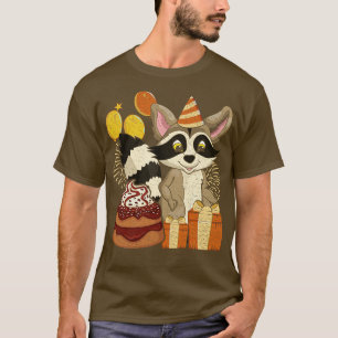 Kindergeburtstag Party Funny Raccoon T-Shirt