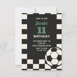 Kindergeburtstag Party - Fußballjungen zum Geburts Einladung